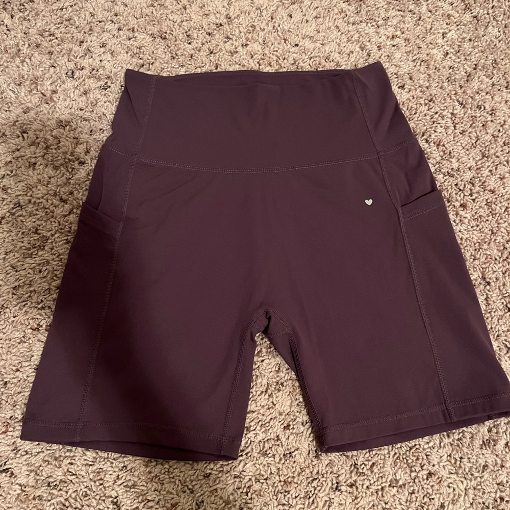 Love Fitness Women's Shorts, Medium, Dark Purple